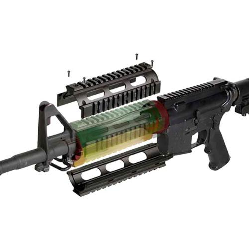 AR15 Drop-in Quad Rail Handguard, Carbine-length - UTG PRO®