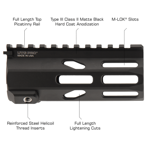 Arwen Free Float M-LOK® Handguard, 5" - UTG PRO®