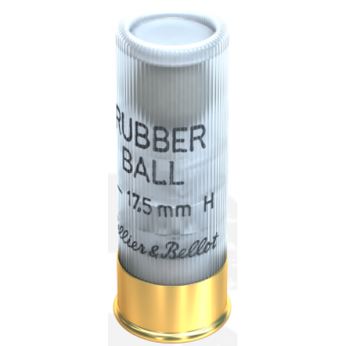 12 ga 2 3/4" 1 ball Rubber - 25/box