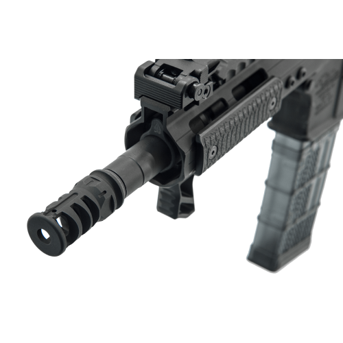 AR15 Stubby Muzzle Brake, .223/5.56, 1/2"X28 1.75" Length - UTG PRO