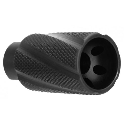 Knurled Linear Compensator Sound & Concussion Forwarder .223/5.56 1/2x28 Black
