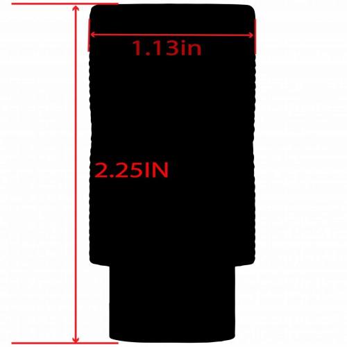 Knurled Linear Compensator Sound & Concussion Forwarder .223/5.56 1/2x28 Black