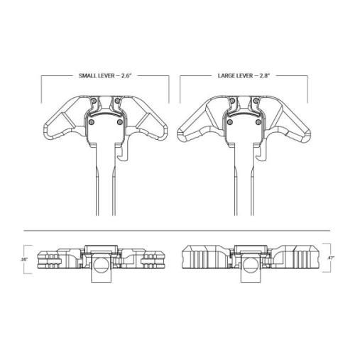 BA Breach Charging Handle AR15 - Large Lever - KODIAK BROWN