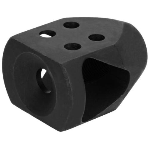 Short Tanker Muzzle Brake, 5/8-24 TPI, Phosphate Steel