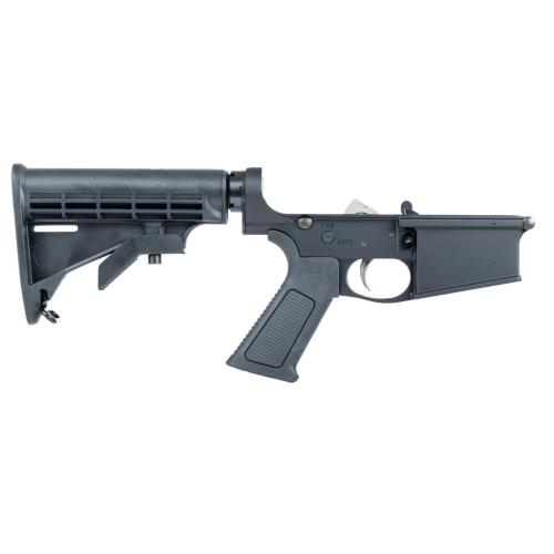 DPMS DP-10 Lower with Panther Polished Trigger with Over Molded Grip, Black