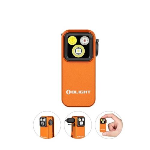 Oclip Pro Clip on Flashlight with Floodlight Spotlight and Red Light (Zombie Green)