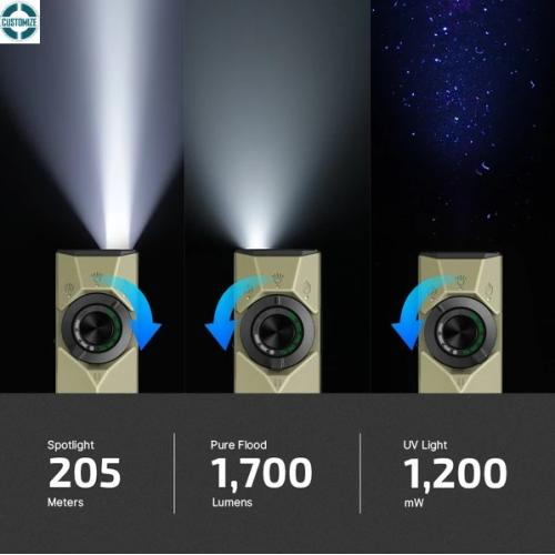 ArkPro Series – Flat Unibody EDC Flashlight with Multi-Light Sources