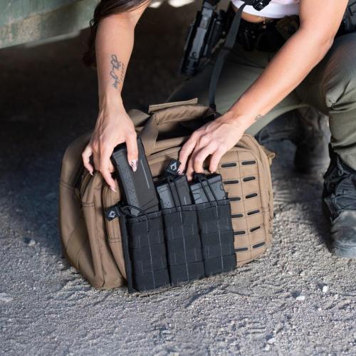 AWS Open Top Triple Mag Pouch Black