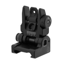 Spring-loaded AR15 Flip-up Rear Sight