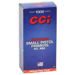CCI Magnum Small Pistol Primers No. 550 1000ct