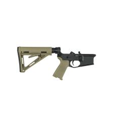 UAR AMBIDEXTROUS BOLT RELEASE LOWER W/ MAGPUL MOE STOCK, FDE