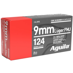 Aguila 9mm 124GR FMJ
