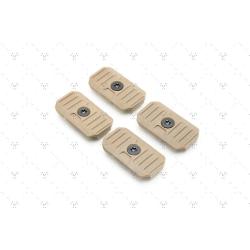 M-LOK Cable Management Covers - SHORT FDE 4-PACK