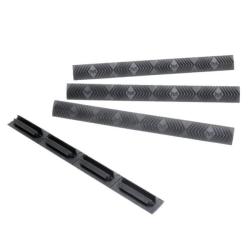 4-SLOT Modular WedgeLock Rail cover (4pk)Grey M-LOK
