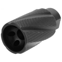 Knurled Linear Compensator Sound & Concussion Forwarder .223/5.56 1/2x28 Black