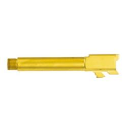 Glock® 19 Gen 3 & 5 Compatible, Titanium Coated, Match Grade, Threaded Pistol Barrel