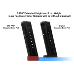 +0 BASE PAD, FOR S&W® M&P® 9/40, RED ALUMINUM