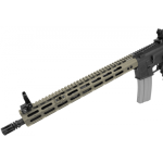 UTG PRO® AR15 Super Slim Free Float M-LOK® Handguard, 15", FDE CERAKOTE®