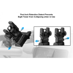 45 Degree Angle Flip Up Rear Sight