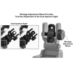 45 Degree Angle Flip Up Rear Sight