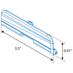 Quick Install Dust Cover, Matte Black, .223/5.56 - UTG
