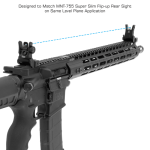 UTG® Super Slim Rear Sight, Manual Flip-up