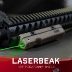Monstrum Laserbeak Picatinny Laser Sight with USB-C Rechargeable