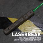 Monstrum Laserbeak M-LOK Laser Sight with USB-C Rechargeable