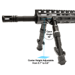 UTG® RECON FLEX® Bipod, 5.7" -8.0" Center Height, M-LOK®