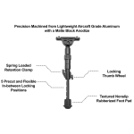 UTG® RECON FLEX® Bipod, 5.7" -8.0" Center Height, M-LOK®