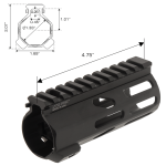 Arwen Free Float M-LOK® Handguard, 5" - UTG PRO®