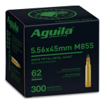 5.56 NATO 62 Grain M855 AGUILA 300ct