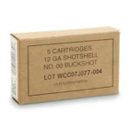 Military Grade Buckshot 12 Gauge 2.75" 9 00 Buck
