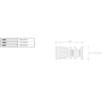 AR15 Stubby Muzzle Brake, .223/5.56, 1/2"X28 1.75" Length - UTG PRO