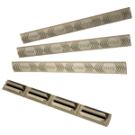 4-SLOT Modular WedgeLock Rail cover (4pk)FDE M-LOK