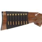 Butt Stock Rifle Shell Holder Holds 8 Cartridges Black