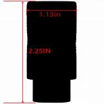 Knurled Linear Compensator Sound & Concussion Forwarder .223/5.56 1/2x28 Black