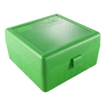 RM-100 - Ammo Box 100 Round Flip-Top 22-250 243 308 Win 220 Swift - GREEN