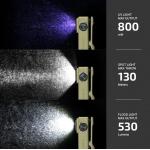 Oclip Ultra Clip-On EDC Light with Flood, Spot, and UV Modes (Olive Topo)