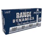 Fiocchi Range Dynamics 380 Auto 95 Grain FMJ