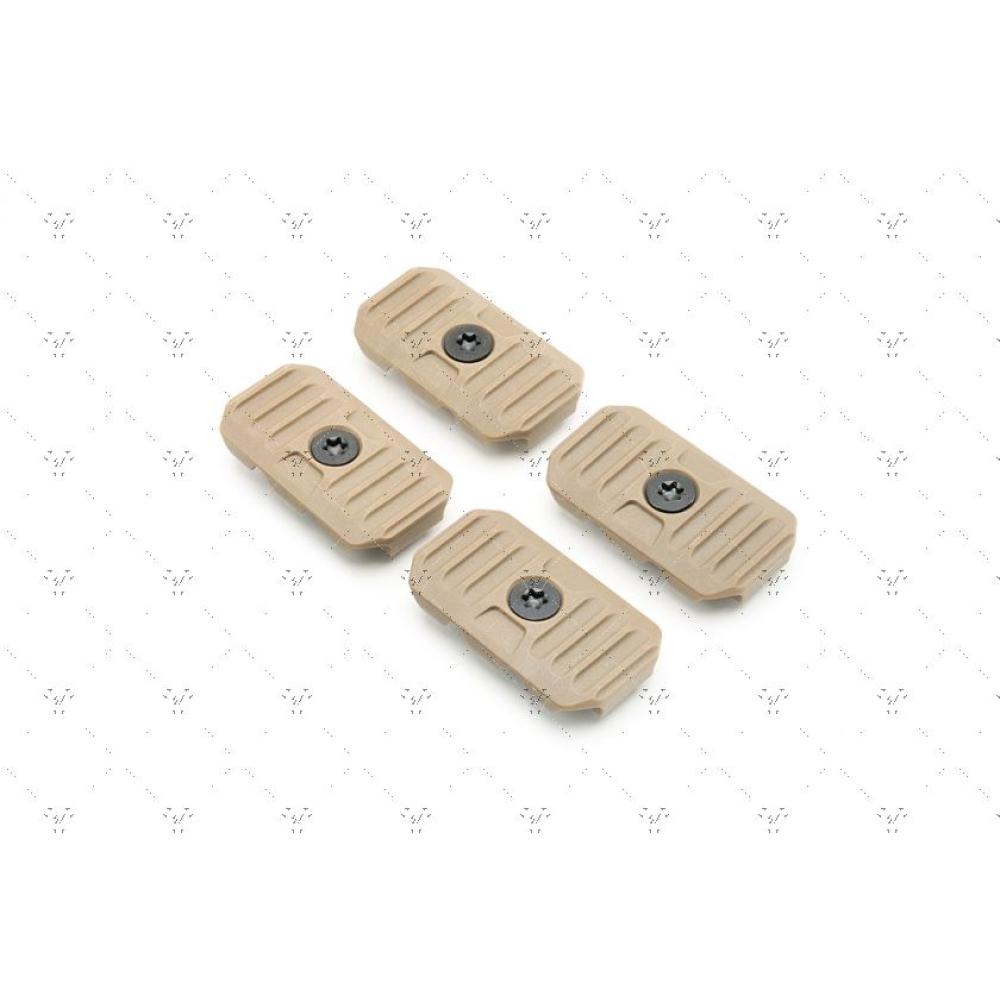 M-LOK Cable Management Covers - SHORT FDE 4-PACK