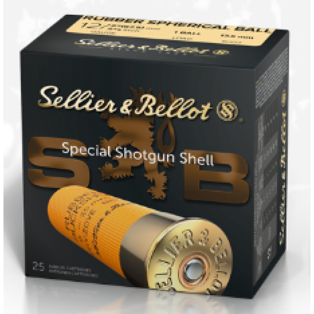 12 ga 2 3/4" 1 ball Rubber - 25/box