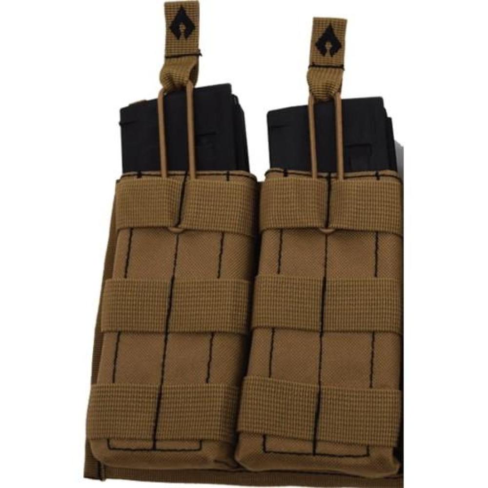 Open Top Double Mag Pouch Tan