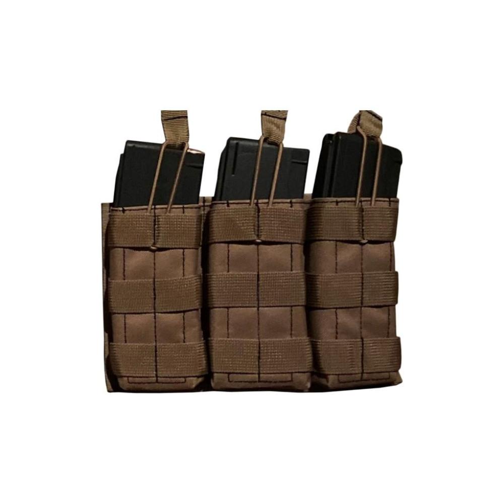 Open Top Triple Mag Pouch Tan