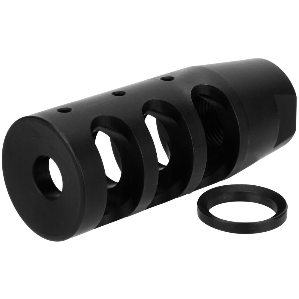 Nitrided Compact Compensator 5.56mm 1/2x28 Thread Black