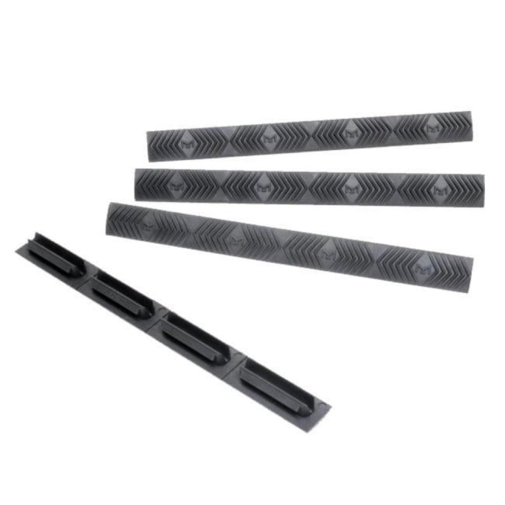 4-SLOT Modular WedgeLock Rail cover (4pk)Grey M-LOK