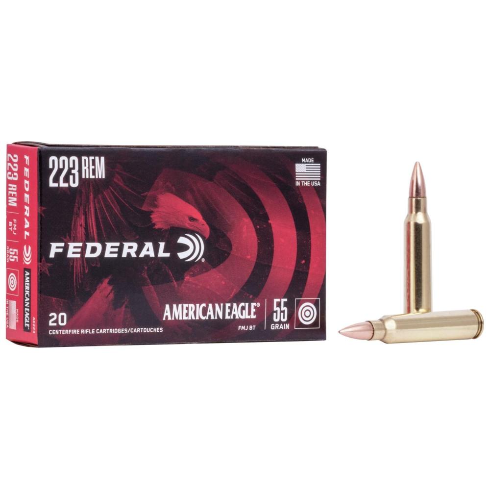 American Eagle 223 Rem 55GR FMJ BT