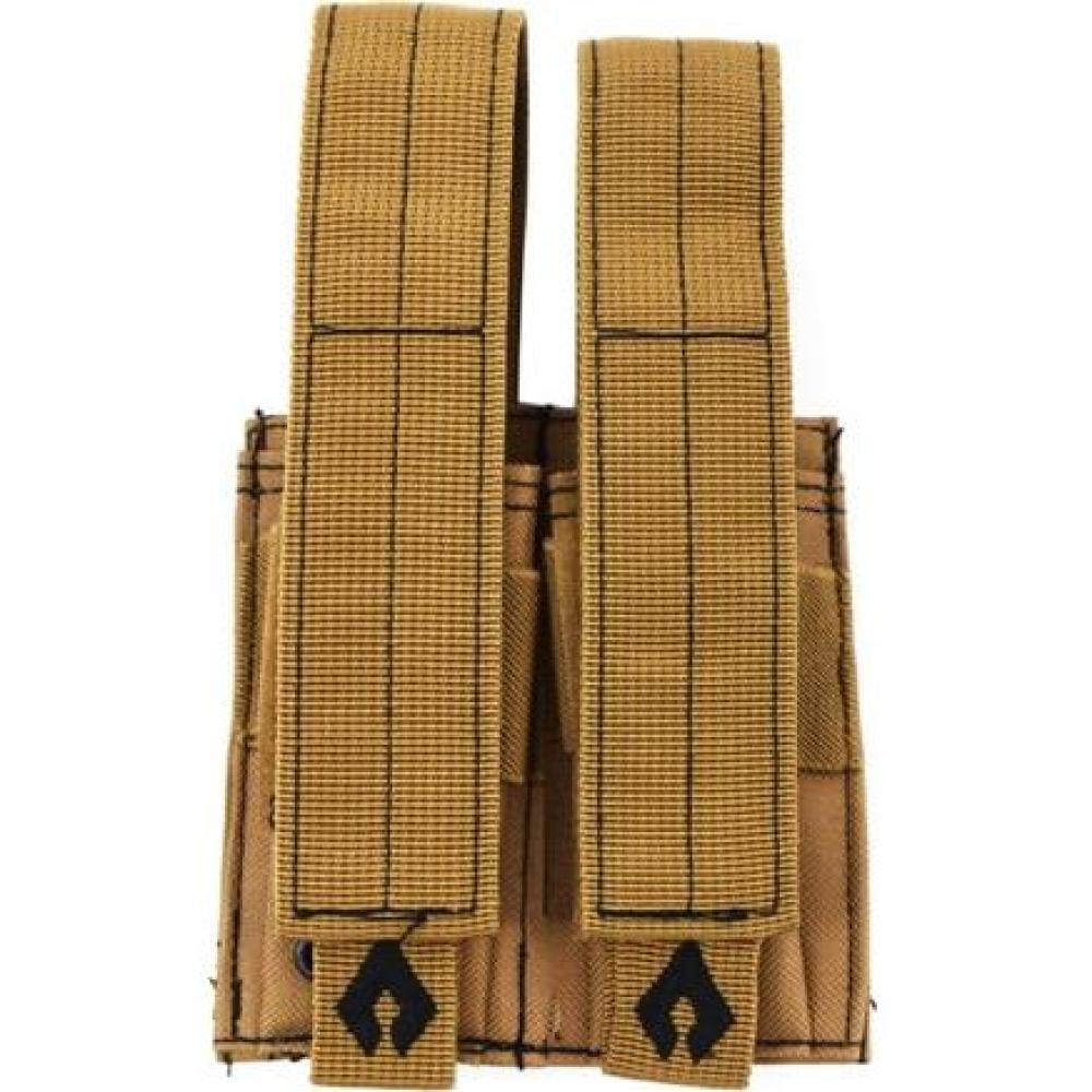 AWS Pistol Double Mag Pouch Tan