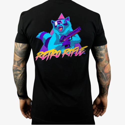 Retro Rifle Rackoon Tee 4XL