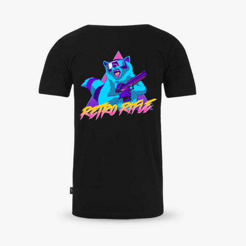 Retro Rifle Rackoon Tee L